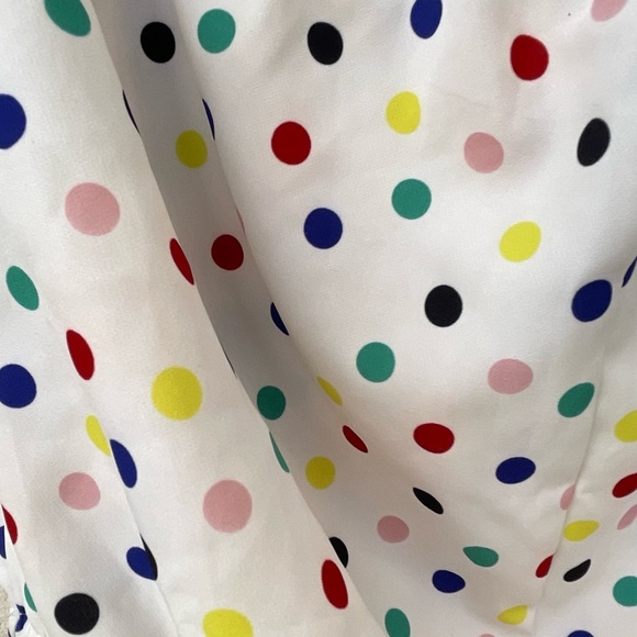 Zara off shoulder polka dot summer crop top - Picture 3 of 8